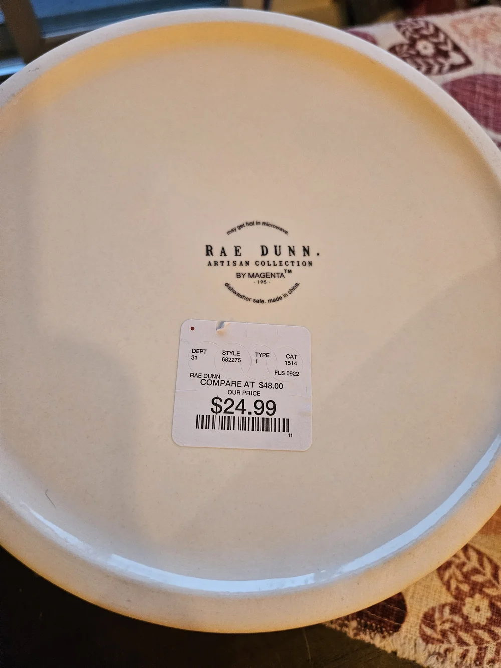Rae Dunn Pancakes Ceramic Warmer Holder Canister with Lid New